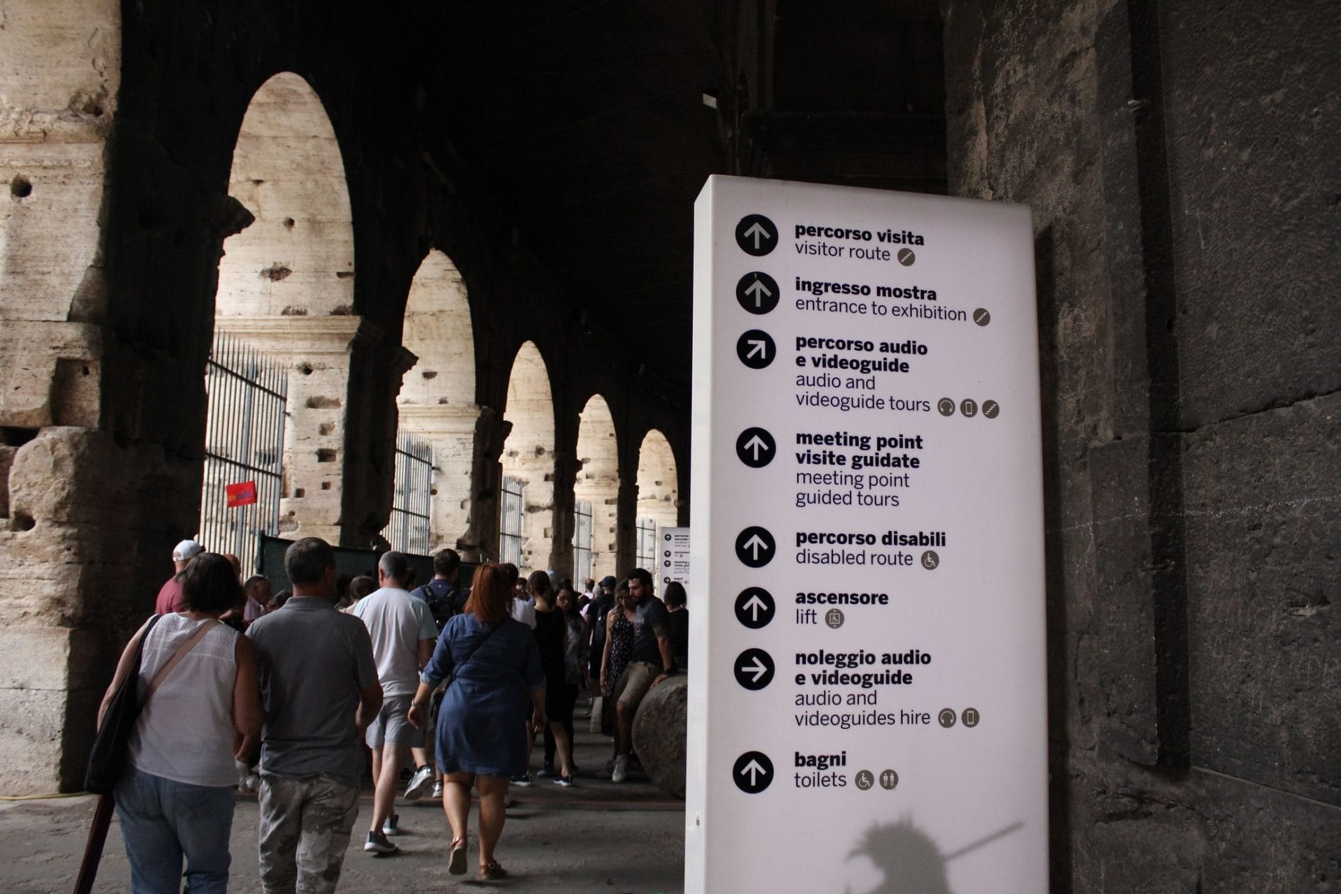 colosseum tickets skip the line Infos accessibilty restrooms