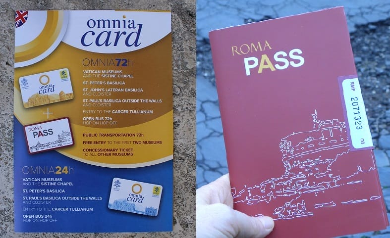 omnia card vs roma pass colosseum
