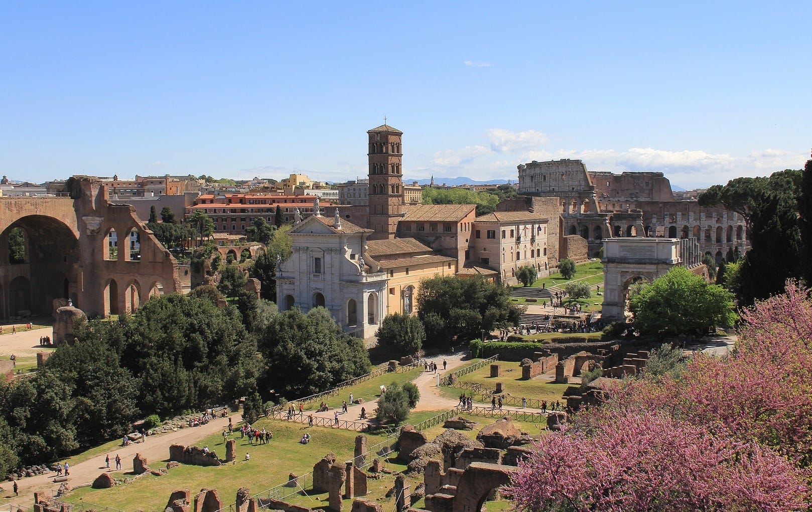 roman forum entrance Palatine Hill rome