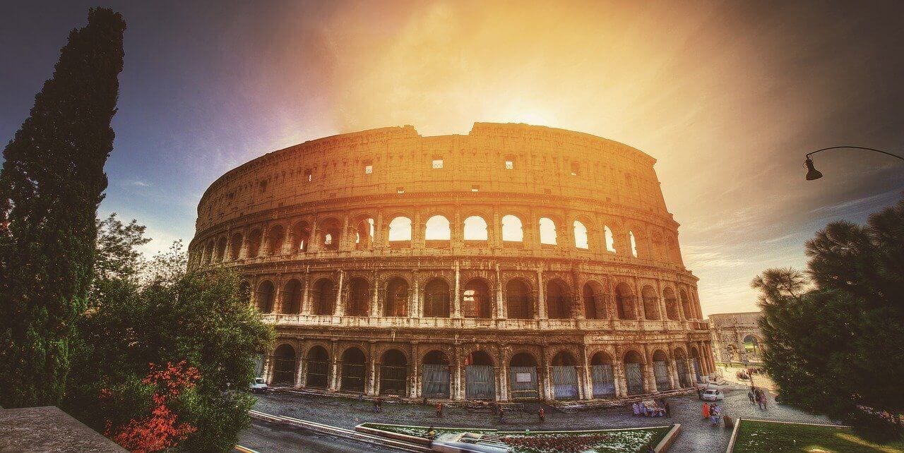 The Colosseum Rome evening