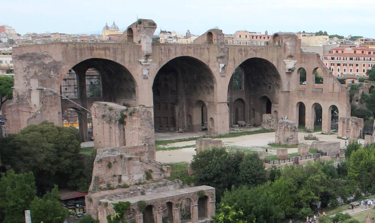 Basilica Maxentius Architecture and contruction