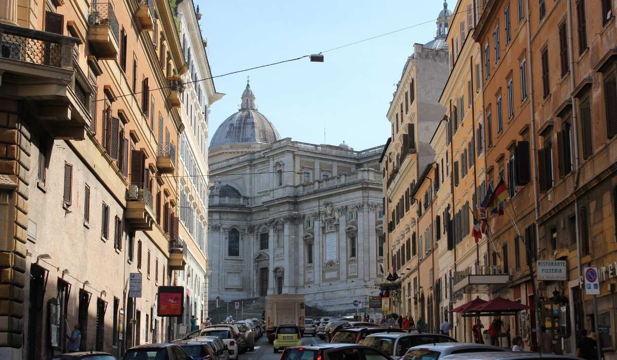 Esquiline Hill in Rome Italy