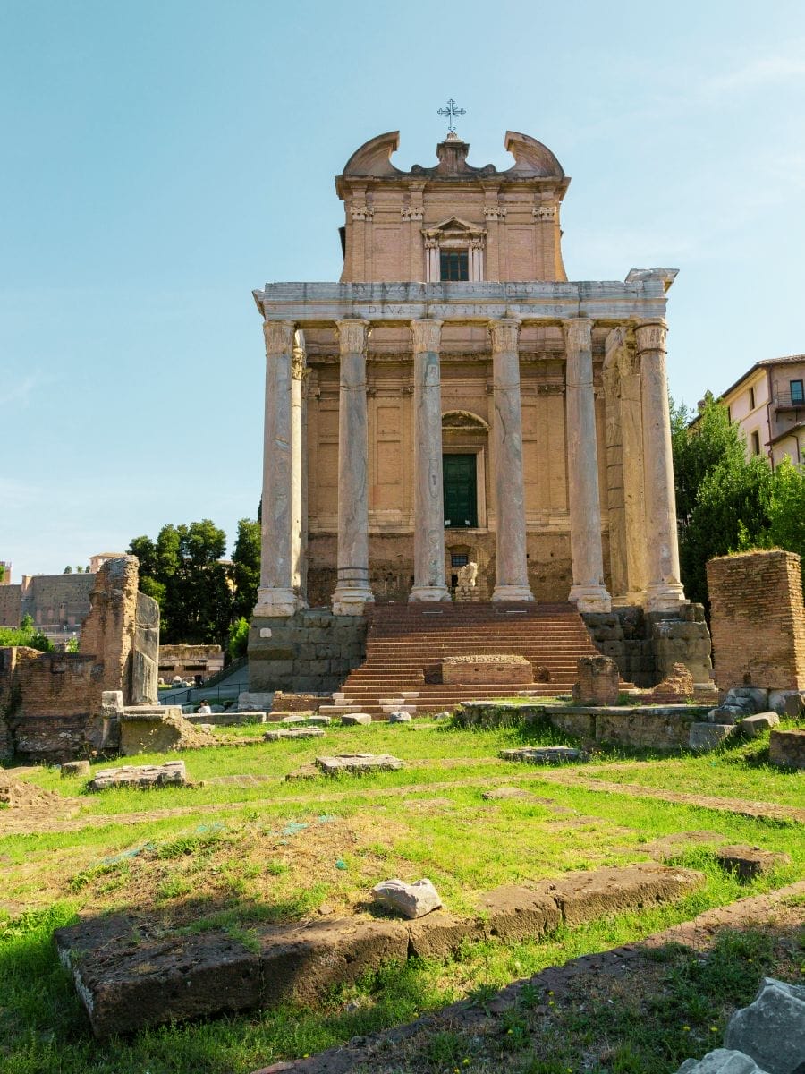 Antoninus and Faustina Temple in Rome