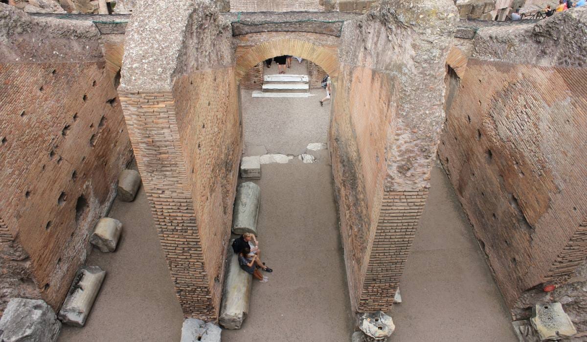 Walk Colosseum underground
