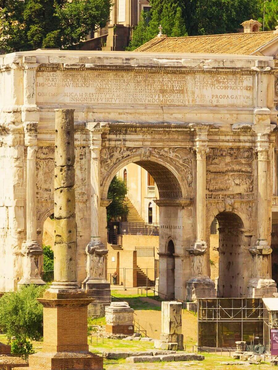facts about Arch Of Septimius Severus in Rome